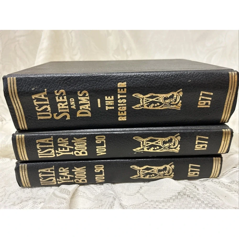 Books Vintage USTA Vol.90 Sires&Dams 1977‎ Year Book Harness Horse Racing